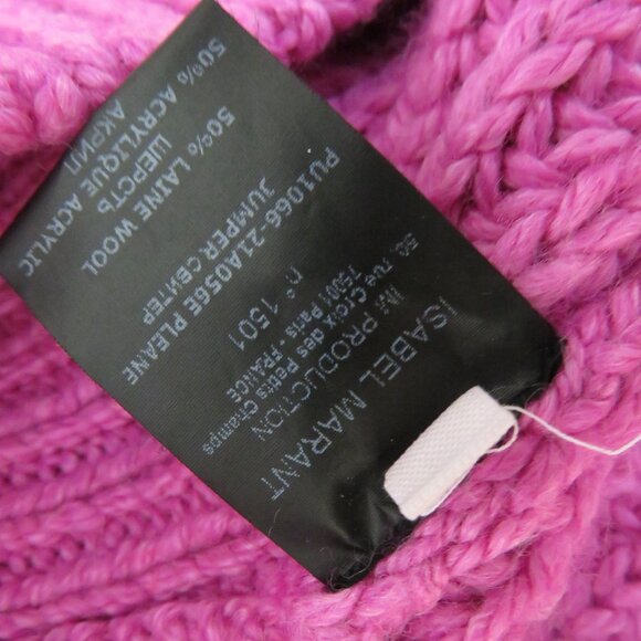 Isabel Marant Etoile Size 38 US 6 Pleane Jumper Sweater Pink Knit NEW - Picture 10 of 11